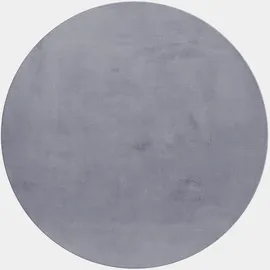 KADIMA DESIGN Teppich Kurzflor NECKAR Grau Ø 200 cm