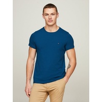 Tommy Hilfiger T-Shirt Slim Fit Tee Mw0mw10800 Kurzarm T-Shirts, Blau (Anchor Blue), XXL