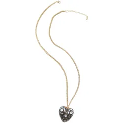 Lange Kette "Miriam", Damen, Gr. one size, Metall, gold, COLLEZIONE ALESSANDRO, Basic, Halsketten, Kette mit Herz
