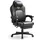 Songmics Gaming-Stuhl mit Fußstütze tintenschwarz PC