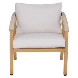 MCW MCW-P82 Loungeset Holz-Optik creme