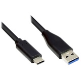 Good Connections Anschlusskabel 1m USB 3.0 USB-C zu USB 3.0 A schwarz