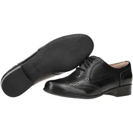 CLARKS Hamble Oak Derby, Schwarzes Leder, 37.5