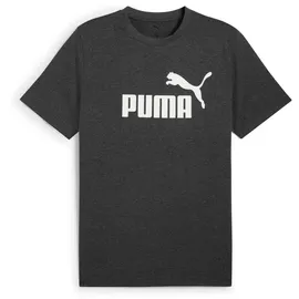Puma Unisex ESS No. 1 Logo Heather Tee T-Shirts, Dark Gray heather