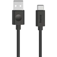 Hama USB-C auf USB-A 1,2 m Schwarz