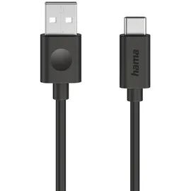Hama USB-C auf USB-A 1,2 m Schwarz