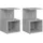 vidaXL Nachtschrank 2 Stk. 35 x 35 x 55 cm Betongrau