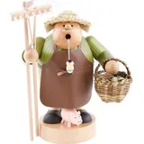 KWO Olbernhau 21684 Räuchermännchen Bauer, 21 cm