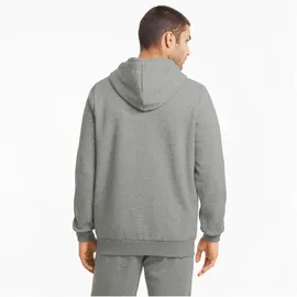 Puma Essentials Small Logo Fleece-Kapuzenjacke Herren 03 medium gray heather S