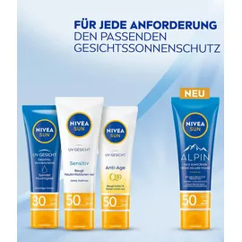 NIVEA Sonnencreme Gesicht Alpin Creme LSF 50 50 ml