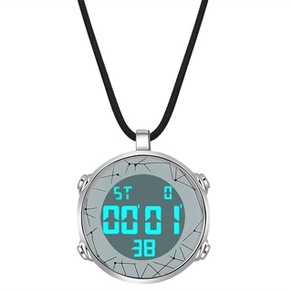 Avaner Karabineruhr Taschenuhr mit elektronische Digitalanzeige, Praktisch Digital Taschenuhren mit Lederschnur Halskette für Wanderer Männer und Frauen