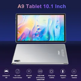 ziovo Tablet 10" 5G (2023) 12 GB RAM 128 GB Grau
