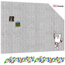 ALLboards Filz-Wandpaneele 120 x 80 cm Grau