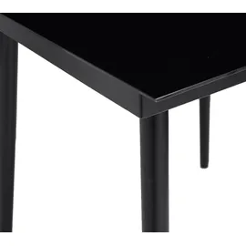 vidaXL 5-teiliges Garten-Esszimmerset aus schwarzem Polyrattanglas vidaXL