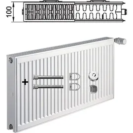 kermi heizung Profil-Kompaktheizkörper 500 x 3000 mm 3000 W weiß Typ 22