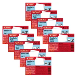 Herlitz 50021406, A8 blanko weiß 100 Stück