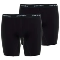 CECEBA Langer Boxer CECEBA Herren Cyclist schwarz uni 2er