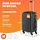 monzana Hartschalen Trolley 4-Rollen Cabin 50 cm / 34 l schwarz