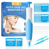 Warzenentfernungs-Set, 2 in 1 Auto Skin Tag Remover entfernt Myome Pendel 2-8 mm, Stift zum Entfernen von Hautetiketten - Sicher und schmerzlos (Blau)