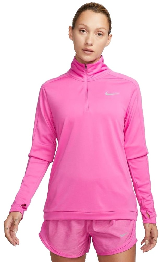 Nike Damen Dri-Fit Pacer 1/4-Zip Pullover pink