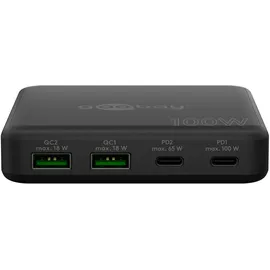 goobay USB-CTM PD GaN Multiport-Tischladegerät 100 W schwarz