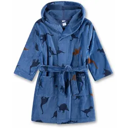 Sanetta Jungen Bademantel - Kids, Bademode, Baumwolle, Kapuze, Taschen, Motiv Blau 140