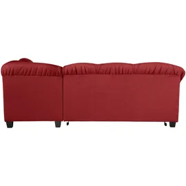 Home Affaire Ecksofa HOME AFFAIRE "Camelita, Landhaus Sofa, 2 Varianten: Recamiere- oder Ottomane, L-Form", rot (bordeaux), B:231cm H:86cm T:81cm, MELROSE/Struktur (100% Polyester);Microfaser PRIMABELLE (100% Polyester);MELROSE (100% Polyester), Sofas, Ecksofa,