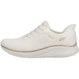 SKECHERS Bobs Squad Chaos Damen Weiß/Gold 39