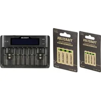 VOLTCRAFT CC-8 + HR03 SE + HR6 SE Rundzellen-Ladegerät