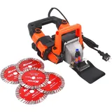 SICHENSH 5200W Elektrische SchlitzfräSe, Elektrische Mauernutfräse, Profi Schlitzmaschine Mit Laserführung, MauernutfräSe Maschine, SchlitzfräSe MauernutfräSe, Elektrische Wandfräse, 10500r/min