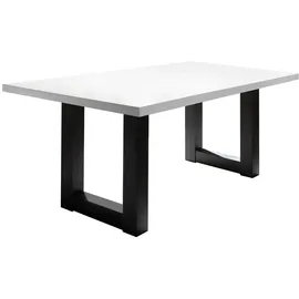 58 aufm Kessel Eila 140 x 90 x 75 cm Schwarzstahl/Weiß Matt