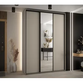 abiks möbel Schwebetürenschrank Dakota 180 x 235,2 x 45 cm Schwarz