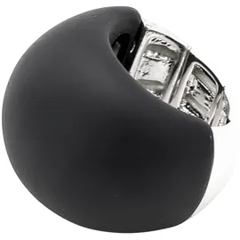 COLLEZIONE ALESSANDRO Fingerring "BlackSphere", schwarz, COLLEZIONE ALESSANDRO, Fingerringe, Damen, Acryl,
