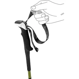 Leki Khumbu Pro FX.One TA Wanderstöcke (Größe 130CM, schwarz)