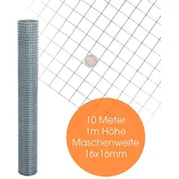 Estexo Volierendraht 100 x 100 cm Silber/Metall