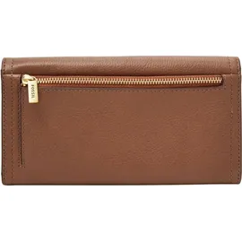 Fossil Logan Flap Clutch Geldbörse braun