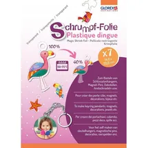 Glorex  GLOREX Schrumpffolie weiß 7 Bogen