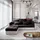 masseno Ecksofa KOS PIK Polyester 3-Sitzer Grau