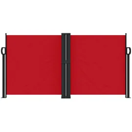 furnicato Seitenmarkise 120 x 600 cm Rot Polyester