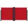furnicato Seitenmarkise 120 x 600 cm Rot Polyester