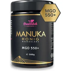 PowerFabrik Manuka Honig MGO 550+, im Glas 500 g