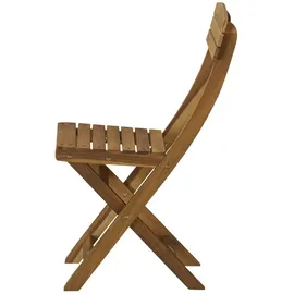 Möbel Kraft Balkonklappstuhl 2er-Set aus Akazienholz Java ¦ holzfarben ¦ Maße (cm): B: 55 H: 85