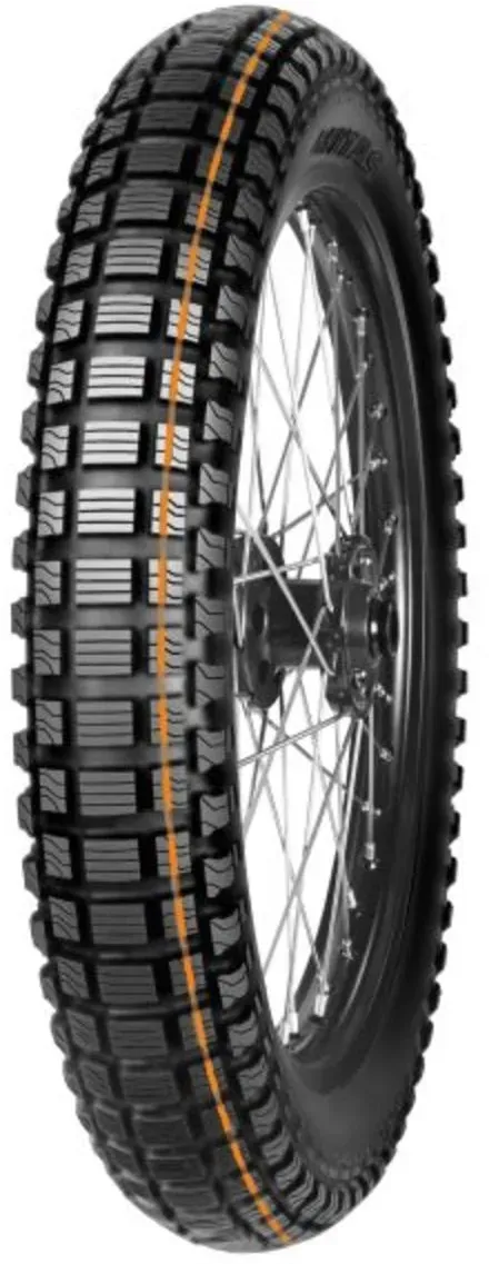 MITAS SW-07 V2 Speedway arancione stripe 3.75-19 TT 61P, pneumatico moto posteriore