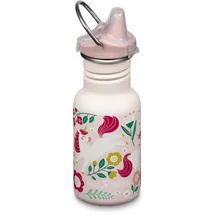 Klean Kanteen Trinkflasche Classic Narrow Sippy Cap) Leaping Unicorn - Kind Unicorns / Sepia Rose 12 oz (355 ml)