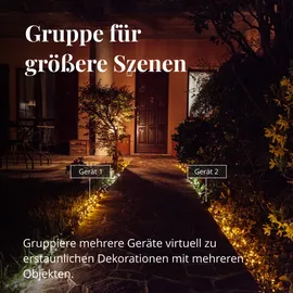 Twinkly Strings LED-Lichterkette, Tunable White, app-gesteuert, 2. Generation, 400 LEDs, 32m