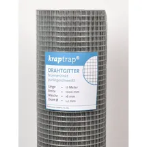 KrapTrap Volierendraht 12 m x 1 m Verzinkt