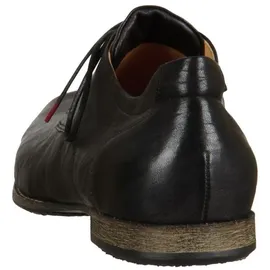 THINK! Herren GURU chromfrei gegerbte nachhaltige Halbschuhe, Schwarz 0010