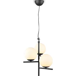 TRIO LEUCHTEN Pendelleuchte "Pure", schwarz (schwarz weiß), Ø 16cm H: 150cm, Lampen, Hängeleuchte, Hängelampe, Leuchtmittel tauschbar