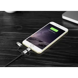 Renkforce USB-Kabel USB 2.0 USB-A Stecker, USB-C? Stecker, USB-Micro-B Stecker, Apple Lightning Stec