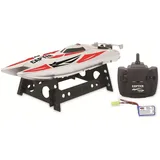 Jamara RC-Boot Capter 2,4 GHz RtR rot und weiß